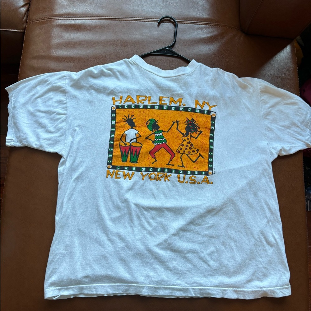 Harlem NY Graphic T-Shirt - White
